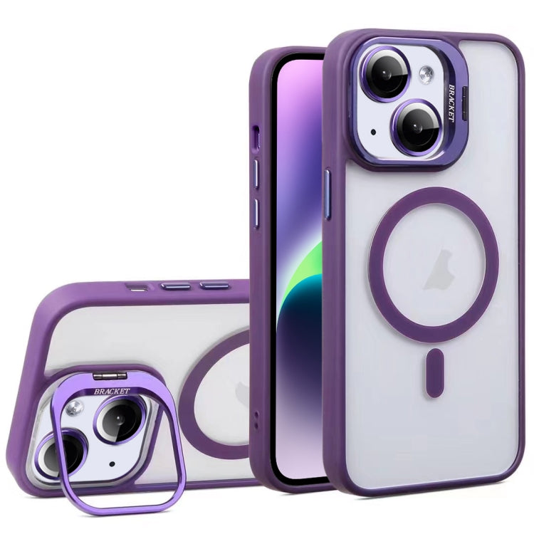 U1 Invisible Lens Holder Acrylic + TPU MagSafe Magnetic Phone Case, For iPhone 14 Plus, For iPhone 14