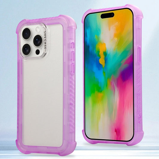 Transparent Matte TPU Hybrid PC 3-in-1 Phone Case, For iPhone 16 Pro Max, For iPhone 16 Pro, For iPhone 16 Plus, For iPhone 16