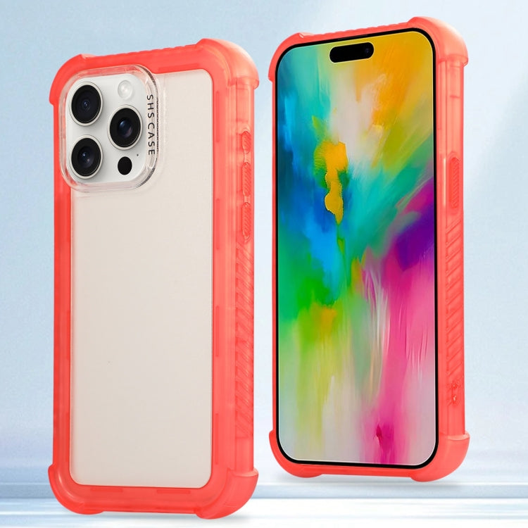 Transparent Matte TPU Hybrid PC 3-in-1 Phone Case, For iPhone 16 Pro Max, For iPhone 16 Pro, For iPhone 16 Plus, For iPhone 16