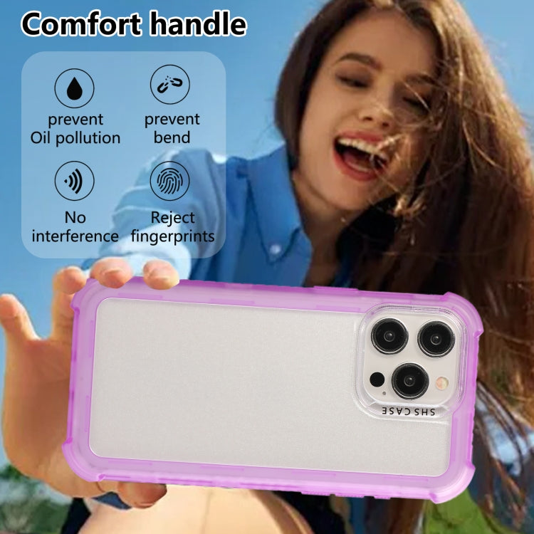 Transparent Matte TPU Hybrid PC 3-in-1 Phone Case, For iPhone 15 Pro Max, For iPhone 15 Pro, For iPhone 15 Plus, For iPhone 15