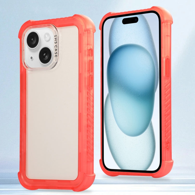 Transparent Matte TPU Hybrid PC 3-in-1 Phone Case, For iPhone 15 Pro Max, For iPhone 15 Pro, For iPhone 15 Plus, For iPhone 15