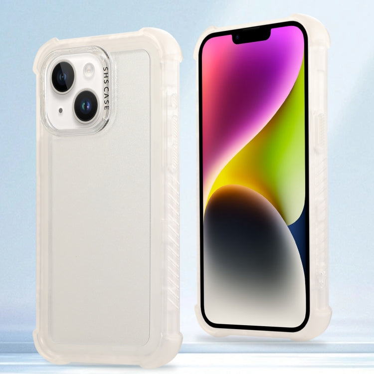 Transparent Matte TPU Hybrid PC 3-in-1 Phone Case, For iPhone 14 Plus, For iPhone 14, For iPhone 14 Pro, For iPhone 14 Pro Max