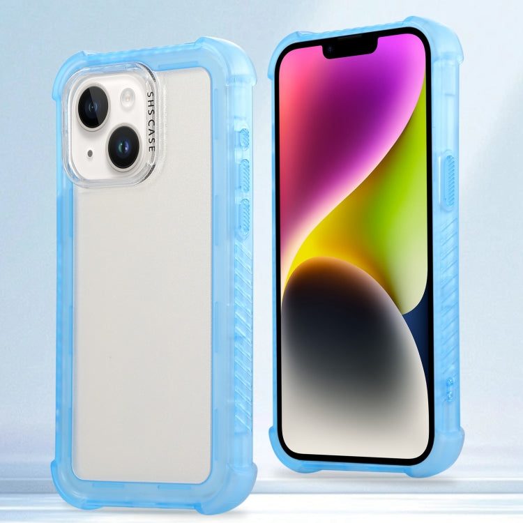 Transparent Matte TPU Hybrid PC 3-in-1 Phone Case, For iPhone 14 Plus, For iPhone 14, For iPhone 14 Pro, For iPhone 14 Pro Max