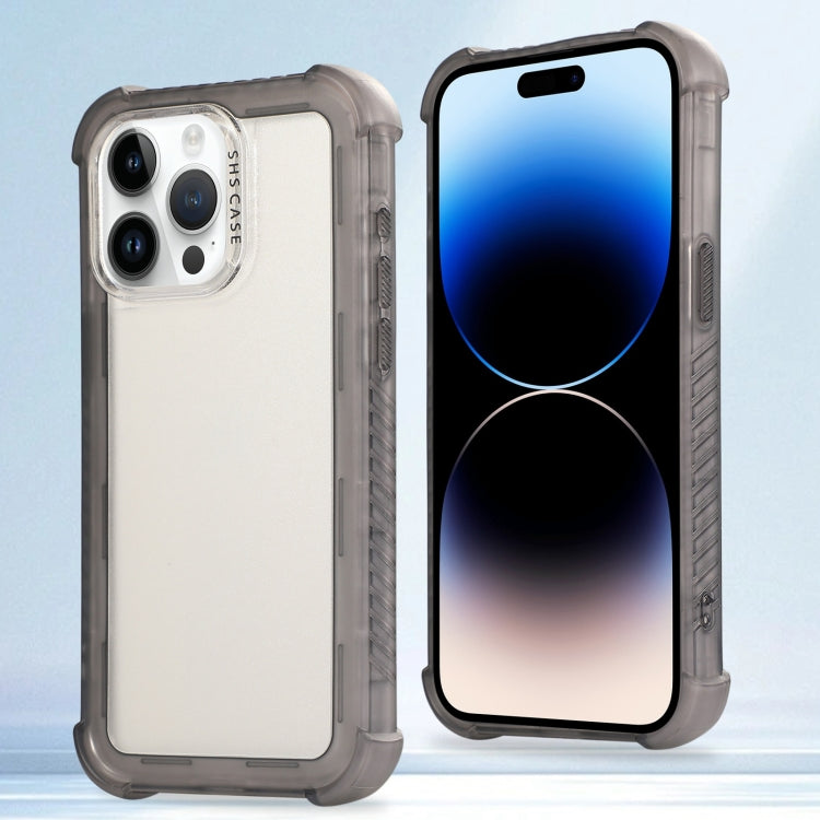 Transparent Matte TPU Hybrid PC 3-in-1 Phone Case, For iPhone 14 Plus, For iPhone 14, For iPhone 14 Pro, For iPhone 14 Pro Max