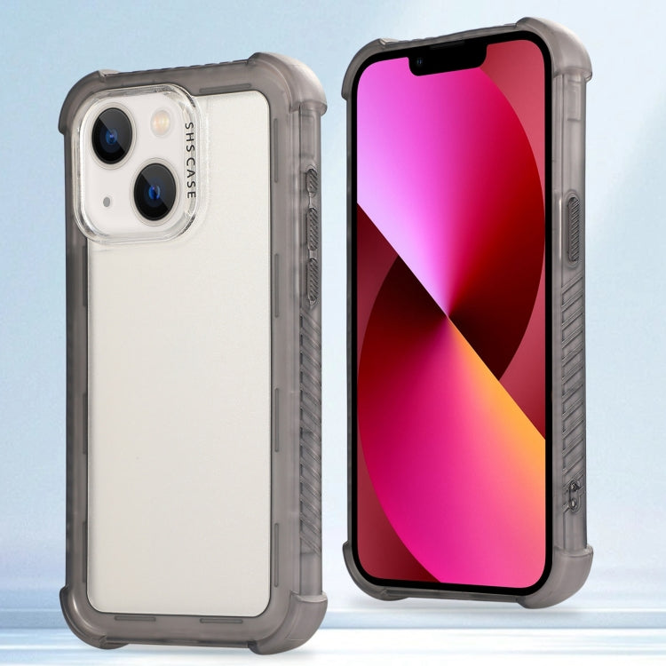 Transparent Matte TPU Hybrid PC 3-in-1 Phone Case, For iPhone 13