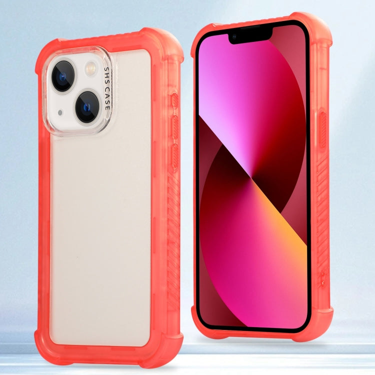 Transparent Matte TPU Hybrid PC 3-in-1 Phone Case, For iPhone 13