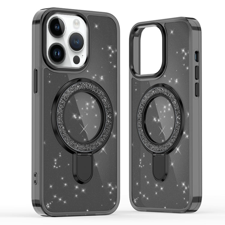 Glitter Ring Holder MagSafe Phone Case, For iPhone 13 Pro Max, For iPhone 13 Pro, For iPhone 12 / 12 Pro, For iPhone 12 Pro Max