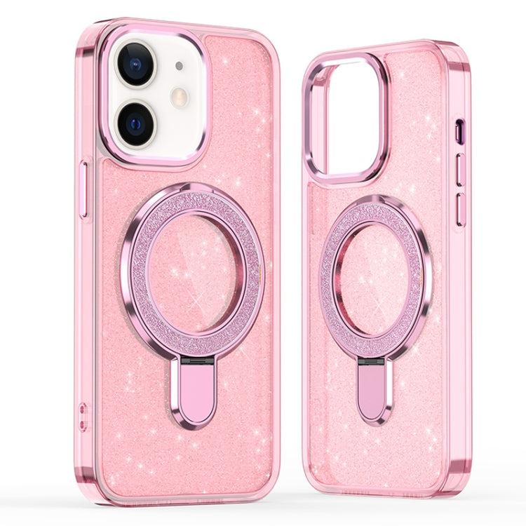 Glitter Ring Holder MagSafe Phone Case, For iPhone 13 Pro Max, For iPhone 13 Pro, For iPhone 12 / 12 Pro, For iPhone 12 Pro Max
