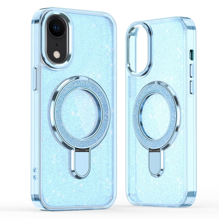 Glitter Ring Holder MagSafe Phone Case, For iPhone 11, For iPhone XR
