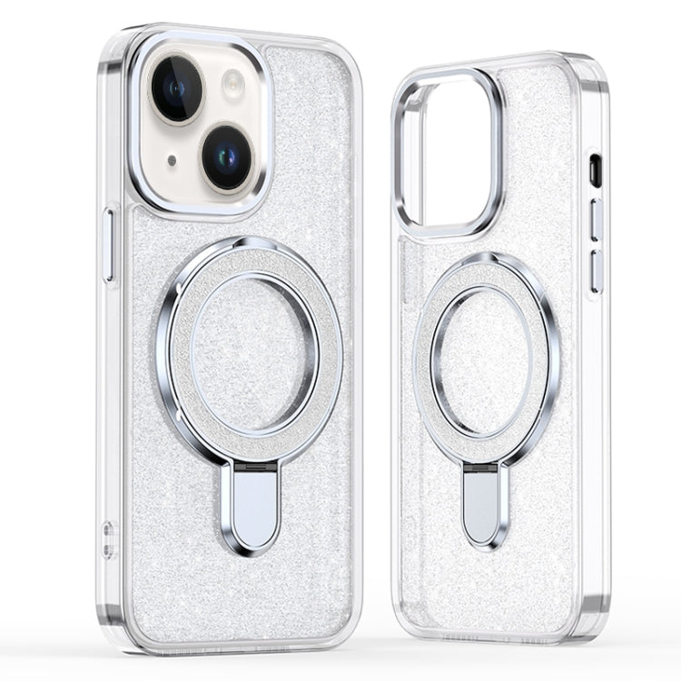Glitter Ring Holder MagSafe Phone Case, For iPhone 15 Pro Max, For iPhone 15 Pro, For iPhone 15 Plus, For iPhone 15