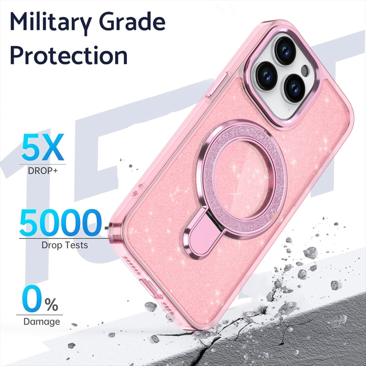 Glitter Ring Holder MagSafe Phone Case, For iPhone 11, For iPhone XR