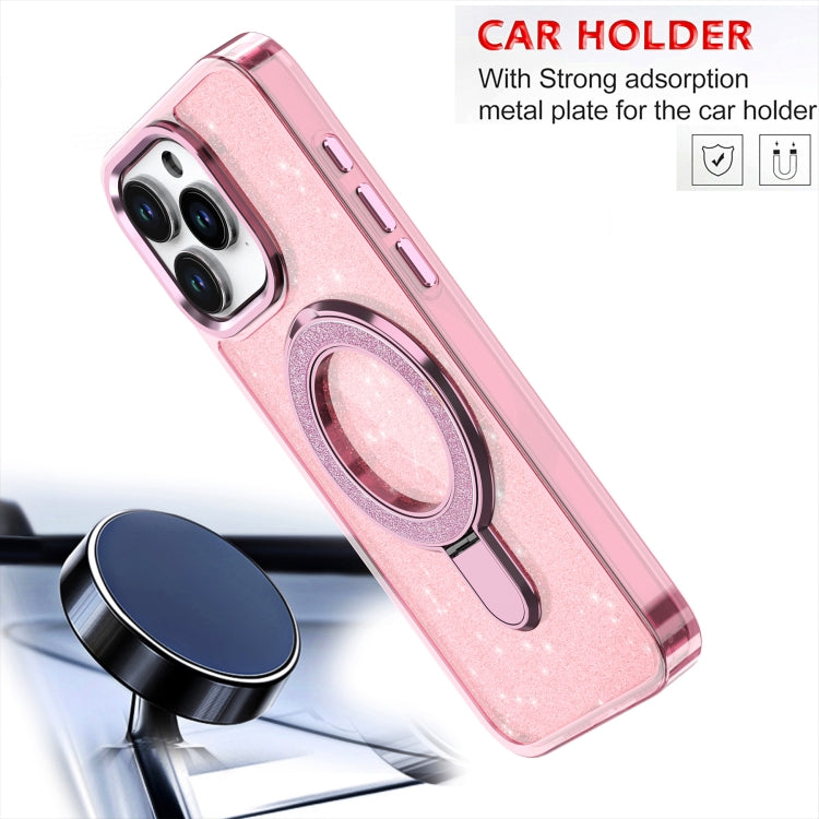 Glitter Ring Holder MagSafe Phone Case, For iPhone 13 Pro Max, For iPhone 13 Pro, For iPhone 12 / 12 Pro, For iPhone 12 Pro Max
