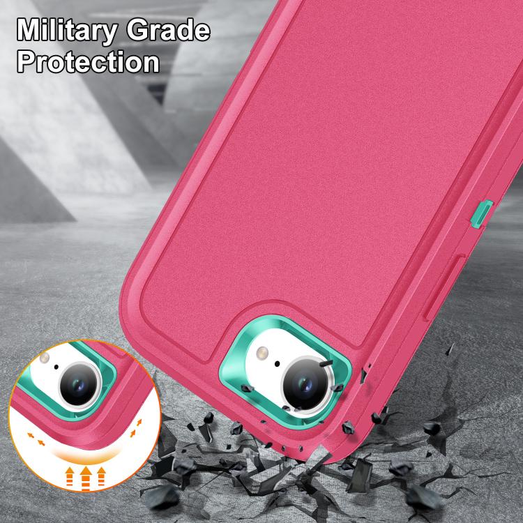 Rugged PC + Silicone Phone Case with Holder, For iPhone 17 Pro, For iPhone 17