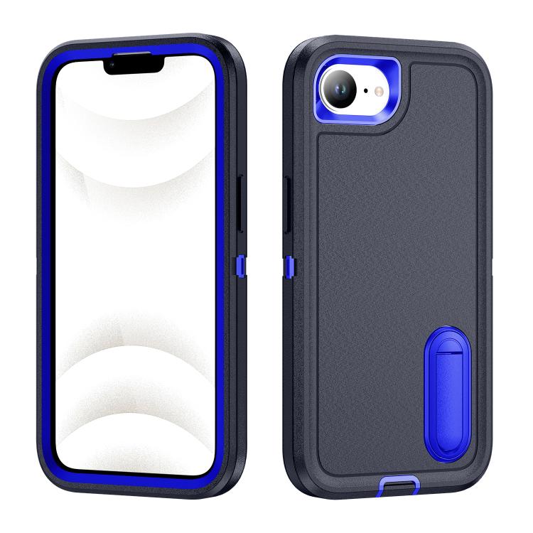 Rugged PC + Silicone Phone Case with Holder, For iPhone 17 Pro, For iPhone 17