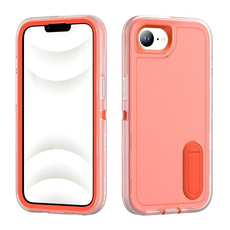 Rugged PC + Silicone Phone Case with Holder, For iPhone 17 Pro, For iPhone 17