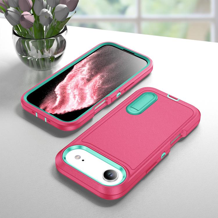 Rugged PC + Silicone Phone Case with Holder, For iPhone 17 Air, For iPhone 16 Pro Max