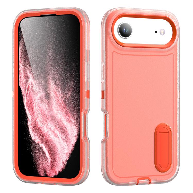 Rugged PC + Silicone Phone Case with Holder, For iPhone 17 Air, For iPhone 16 Pro Max