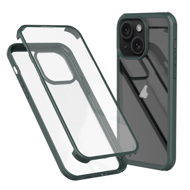 Double-sided Plastic Glass Phone Protective Case, For iPhone 16e, For iPhone 16 Pro Max, For iPhone 16 Pro, For iPhone 16 Plus, For iPhone 16, For iPhone 15 Pro Max, For iPhone 15 Pro, For iPhone 15 Plus