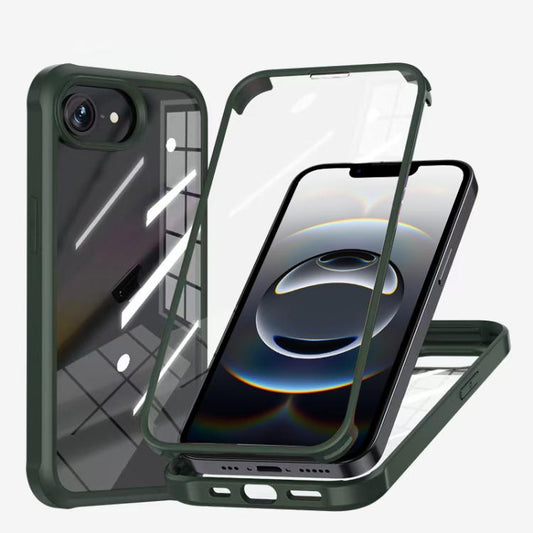 Double-sided Plastic Glass Phone Protective Case, For iPhone 16e, For iPhone 16 Pro Max, For iPhone 16 Pro, For iPhone 16 Plus, For iPhone 16, For iPhone 15 Pro Max, For iPhone 15 Pro, For iPhone 15 Plus