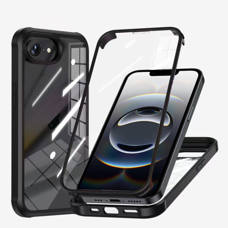 Double-sided Plastic Glass Phone Protective Case, For iPhone 16e, For iPhone 16 Pro Max, For iPhone 16 Pro, For iPhone 16 Plus, For iPhone 16, For iPhone 15 Pro Max, For iPhone 15 Pro, For iPhone 15 Plus