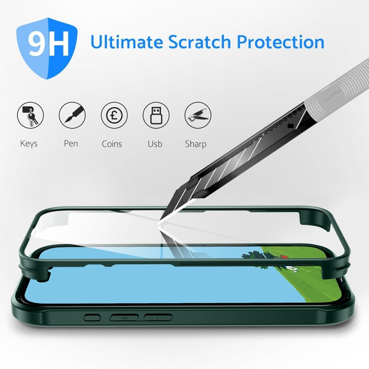 Double-sided Plastic Glass Phone Protective Case, For iPhone 15, For iPhone 14 Plus, For iPhone 14, For iPhone 14 Pro, For iPhone 14 Pro Max, For iPhone 13 Pro Max, For iPhone 13 Pro, For iPhone 13
