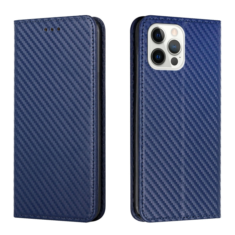 Carbon Fiber Texture Magnetic Flip Leather Phone Case, For iPhone Air, For iPhone 16 Pro Max, For iPhone 16 Pro, For iPhone 16 Plus