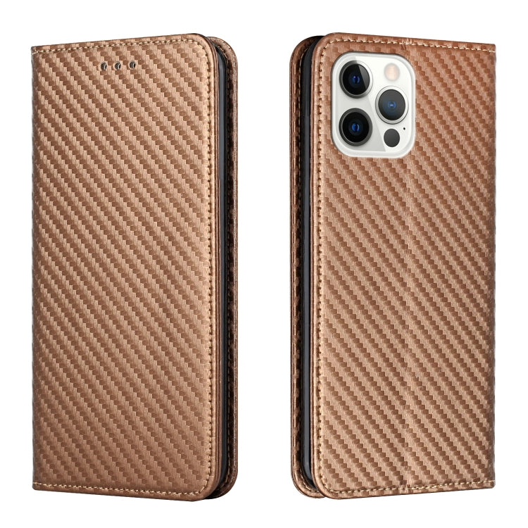 Carbon Fiber Texture Magnetic Flip Leather Phone Case, For iPhone Air, For iPhone 16 Pro Max, For iPhone 16 Pro, For iPhone 16 Plus
