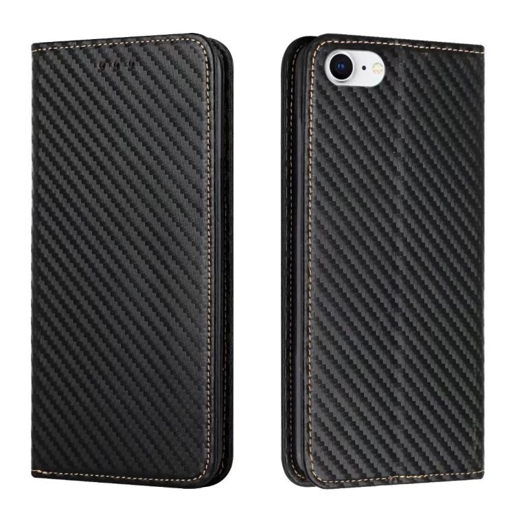 Carbon Fiber Texture Magnetic Flip Leather Phone Case, For iPhone 17e / 16e, For iPhone 17 Pro Max, For iPhone 17 Pro, For iPhone 17