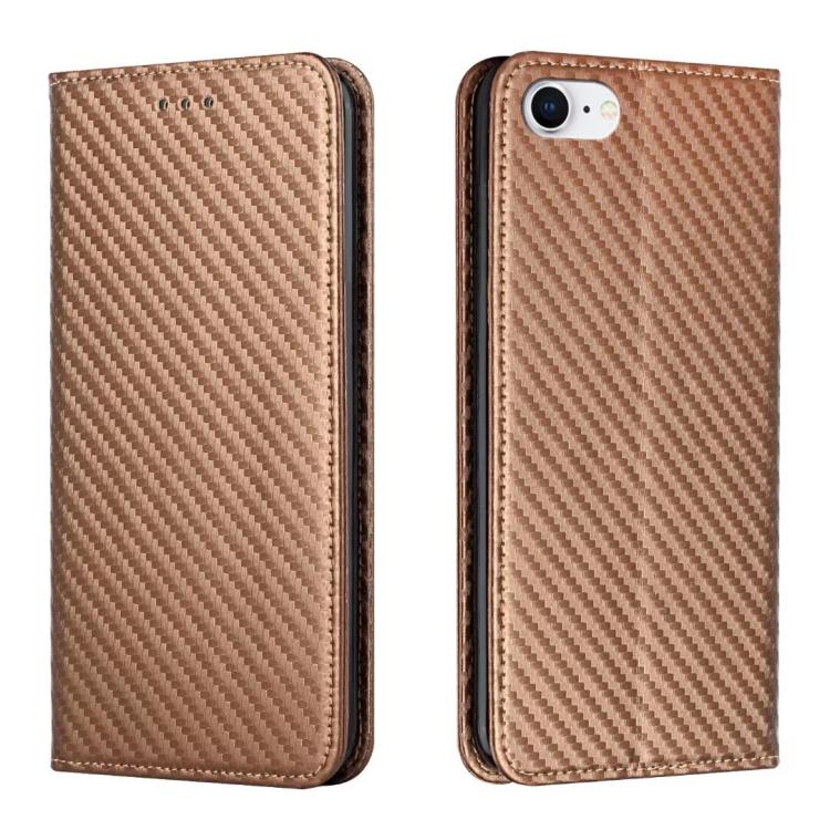 Carbon Fiber Texture Magnetic Flip Leather Phone Case, For iPhone 17e / 16e, For iPhone 17 Pro Max, For iPhone 17 Pro, For iPhone 17