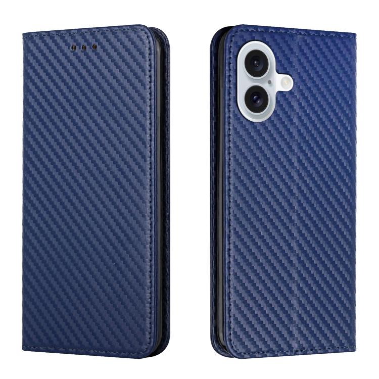 Carbon Fiber Texture Magnetic Flip Leather Phone Case, For iPhone 17e / 16e, For iPhone 17 Pro Max, For iPhone 17 Pro, For iPhone 17