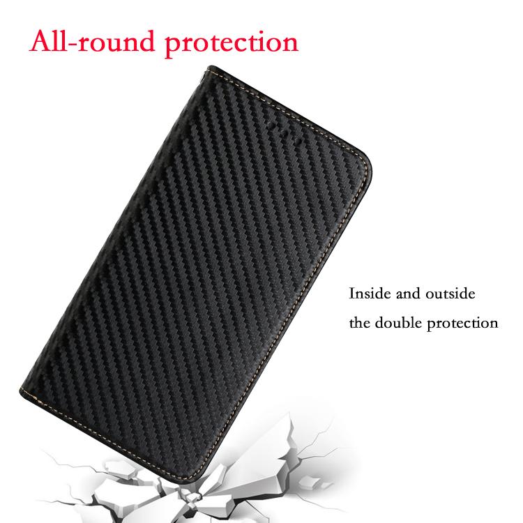 Carbon Fiber Texture Magnetic Flip Leather Phone Case, For iPhone 17e / 16e, For iPhone 17 Pro Max, For iPhone 17 Pro, For iPhone 17