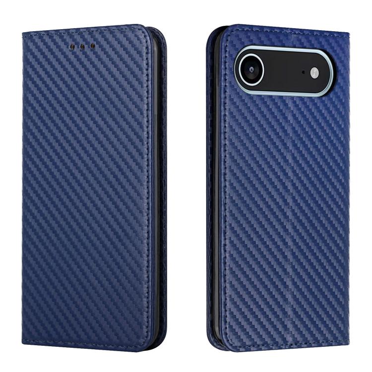 Carbon Fiber Texture Magnetic Flip Leather Phone Case, For iPhone Air, For iPhone 16 Pro Max, For iPhone 16 Pro, For iPhone 16 Plus
