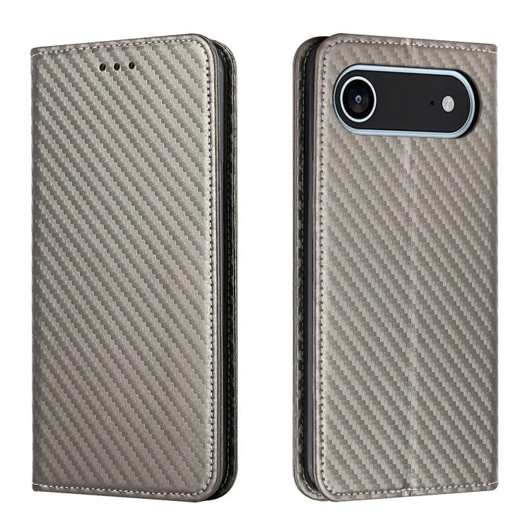 Carbon Fiber Texture Magnetic Flip Leather Phone Case, For iPhone Air, For iPhone 16 Pro Max, For iPhone 16 Pro, For iPhone 16 Plus