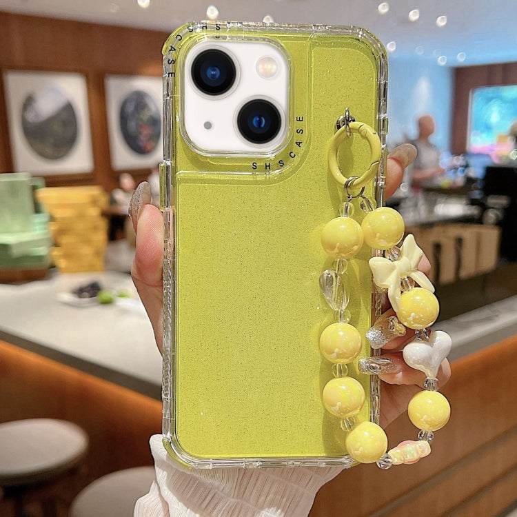 TPU + PC + Glitter Sequins Full Coverage Phone Case with Bracelet, For iPhone 14 Pro, For iPhone 14 Pro Max, For iPhone 6 / 7 / 8 / SE 2020, For iPhone 13 Pro Max, For iPhone 13 Pro, For iPhone 13