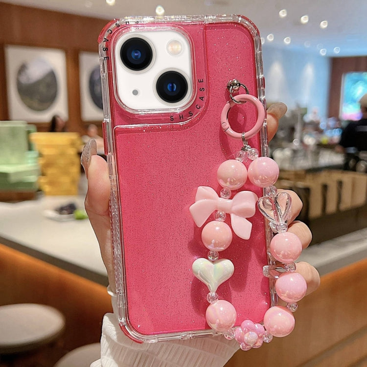 TPU + PC + Glitter Sequins Full Coverage Phone Case with Bracelet, For iPhone 14 Pro, For iPhone 14 Pro Max, For iPhone 6 / 7 / 8 / SE 2020, For iPhone 13 Pro Max, For iPhone 13 Pro, For iPhone 13