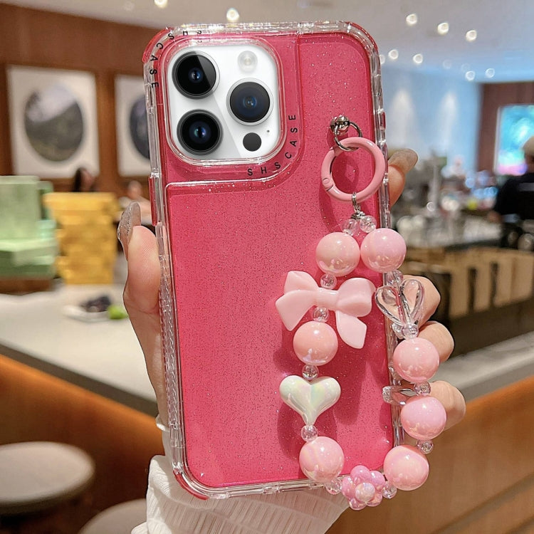 TPU + PC + Glitter Sequins Full Coverage Phone Case with Bracelet, For iPhone 14 Pro, For iPhone 14 Pro Max, For iPhone 6 / 7 / 8 / SE 2020, For iPhone 13 Pro Max, For iPhone 13 Pro, For iPhone 13