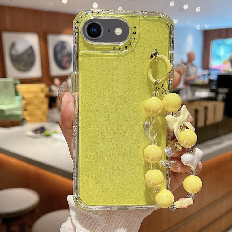 TPU + PC + Glitter Sequins Full Coverage Phone Case with Bracelet, For iPhone 14 Pro, For iPhone 14 Pro Max, For iPhone 6 / 7 / 8 / SE 2020, For iPhone 13 Pro Max, For iPhone 13 Pro, For iPhone 13