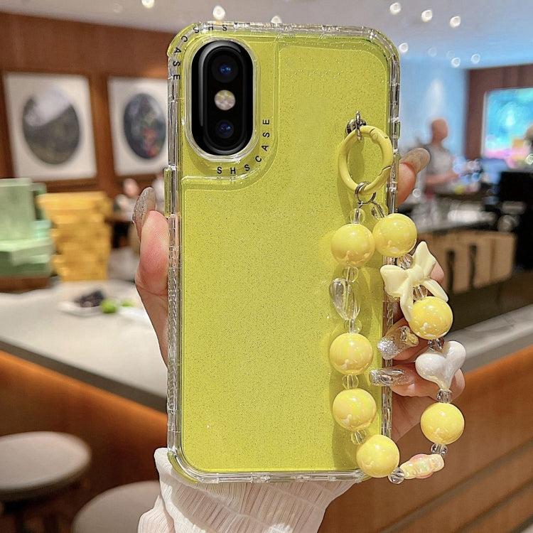 TPU + PC + Glitter Sequins Full Coverage Phone Case with Bracelet, For iPhone 12 / 12 Pro, For iPhone 12 Pro Max, For iPhone 11 Pro Max, For iPhone 11, For iPhone 11 Pro, For iPhone X / XS
