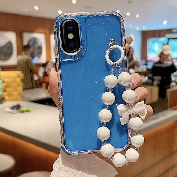 TPU + PC + Glitter Sequins Full Coverage Phone Case with Bracelet, For iPhone 12 / 12 Pro, For iPhone 12 Pro Max, For iPhone 11 Pro Max, For iPhone 11, For iPhone 11 Pro, For iPhone X / XS