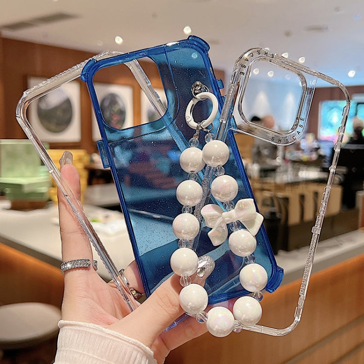 TPU + PC + Glitter Sequins Full Coverage Phone Case with Bracelet, For iPhone 14 Pro, For iPhone 14 Pro Max, For iPhone 6 / 7 / 8 / SE 2020, For iPhone 13 Pro Max, For iPhone 13 Pro, For iPhone 13