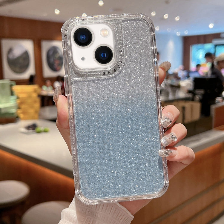 TPU + PC + Glitter Paper Full Coverage Phone Case, For iPhone 13, For iPhone 12 / 12 Pro, For iPhone 12 Pro Max, For iPhone 11