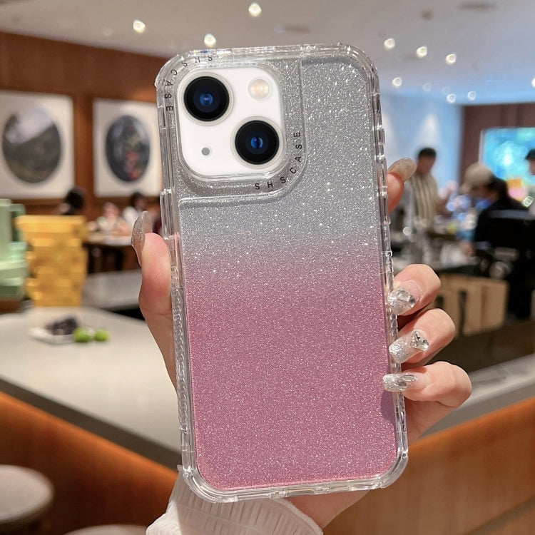 TPU + PC + Glitter Paper Full Coverage Phone Case, For iPhone 13, For iPhone 12 / 12 Pro, For iPhone 12 Pro Max, For iPhone 11