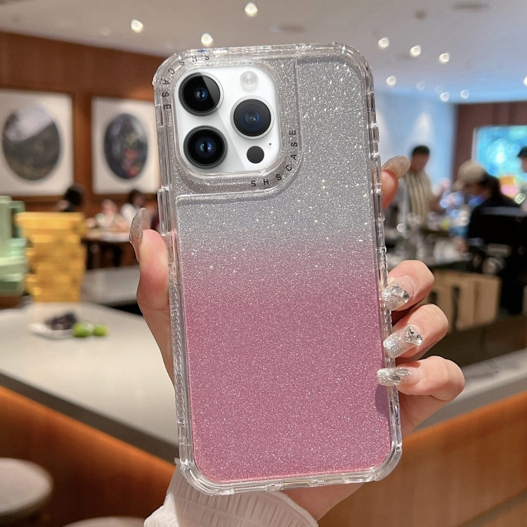 TPU + PC + Glitter Paper Full Coverage Phone Case, For iPhone 14 Pro, For iPhone 14 Pro Max, For iPhone 13 Pro Max, For iPhone 13 Pro