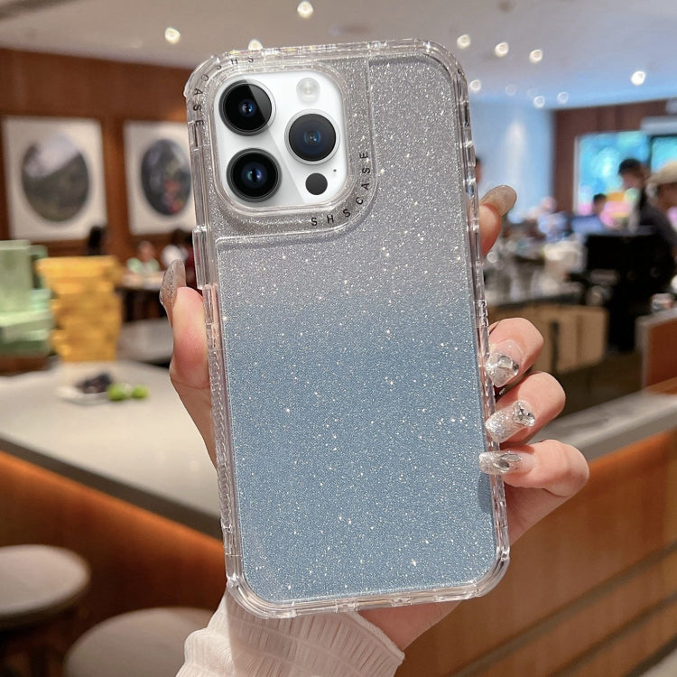TPU + PC + Glitter Paper Full Coverage Phone Case, For iPhone 14 Pro, For iPhone 14 Pro Max, For iPhone 13 Pro Max, For iPhone 13 Pro