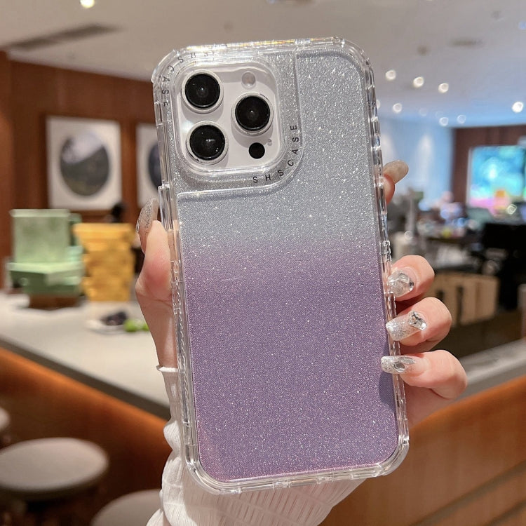 TPU + PC + Glitter Paper Full Coverage Phone Case, For iPhone 15 Pro Max, For iPhone 15 Pro, For iPhone 15, For iPhone 14