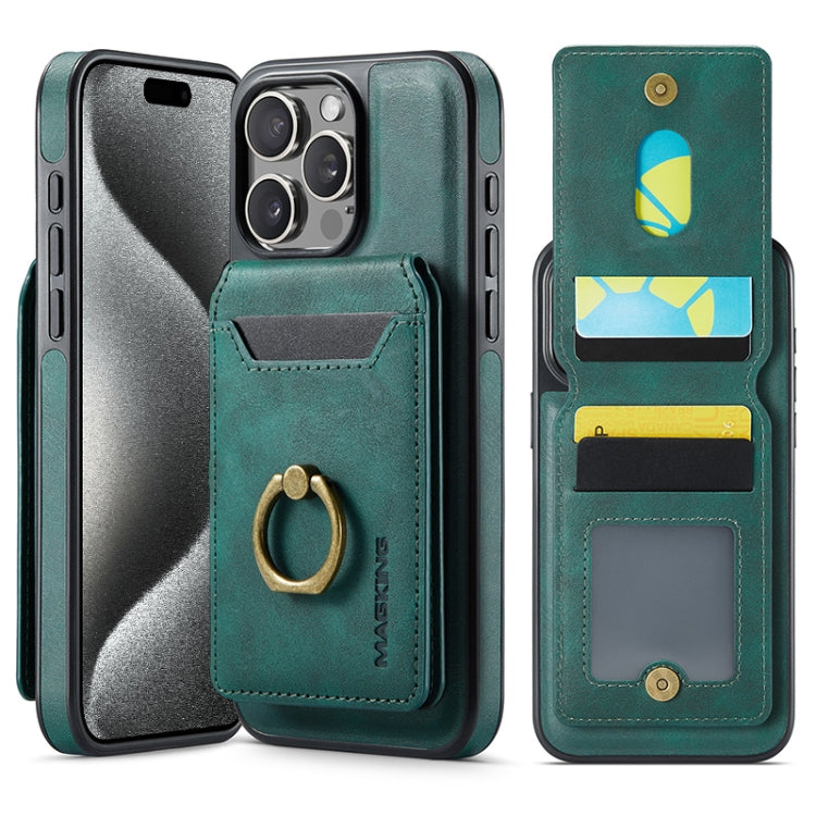 MAGKING K1 MagSafe Detachable Wallet RFID Back Cover Phone Case, For iPhone 16, For iPhone 15 Pro Max, For iPhone 15 Pro, For iPhone 15 Plus