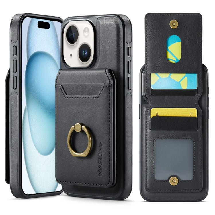 MAGKING K1 MagSafe Detachable Wallet RFID Back Cover Phone Case, For iPhone 15, For iPhone 14 Plus, For iPhone 14, For iPhone 14 Pro