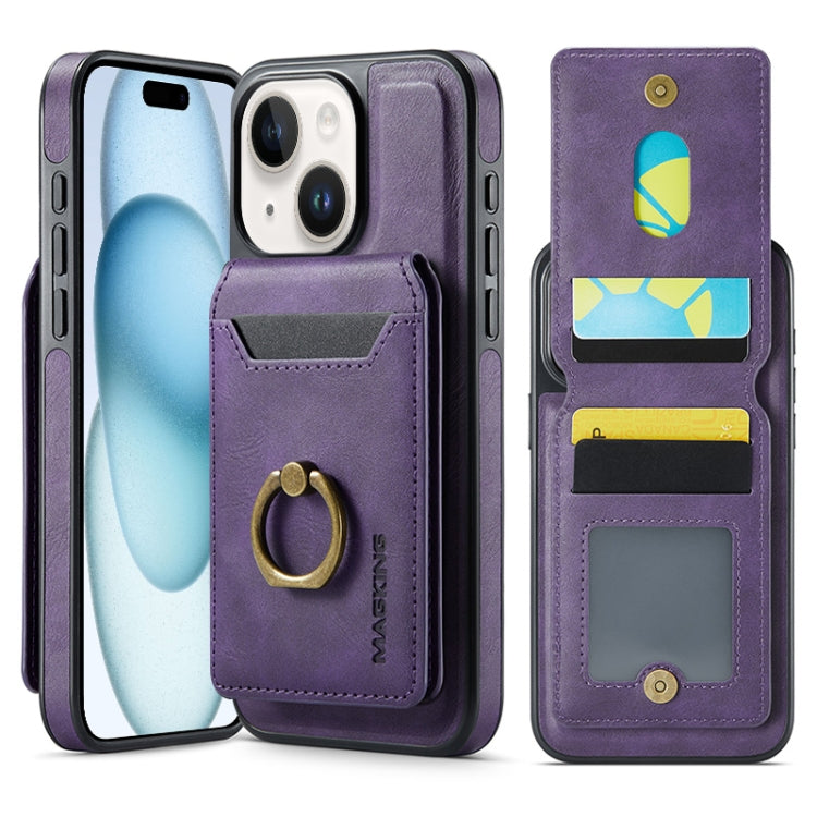 MAGKING K1 MagSafe Detachable Wallet RFID Back Cover Phone Case, For iPhone 15, For iPhone 14 Plus, For iPhone 14, For iPhone 14 Pro