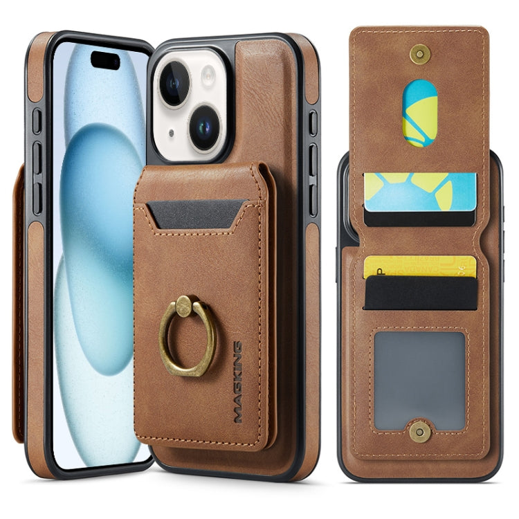 MAGKING K1 MagSafe Detachable Wallet RFID Back Cover Phone Case, For iPhone 15, For iPhone 14 Plus, For iPhone 14, For iPhone 14 Pro