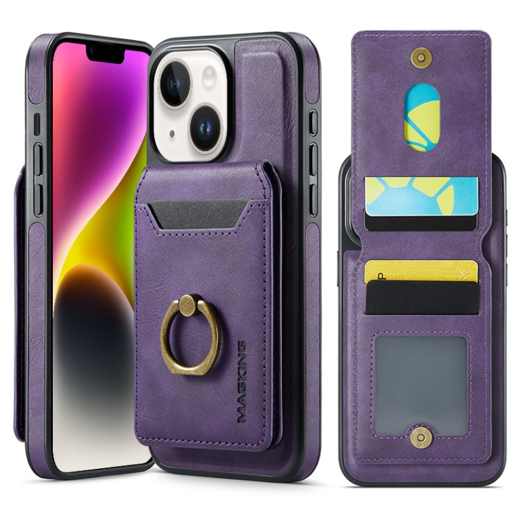MAGKING K1 MagSafe Detachable Wallet RFID Back Cover Phone Case, For iPhone 15, For iPhone 14 Plus, For iPhone 14, For iPhone 14 Pro